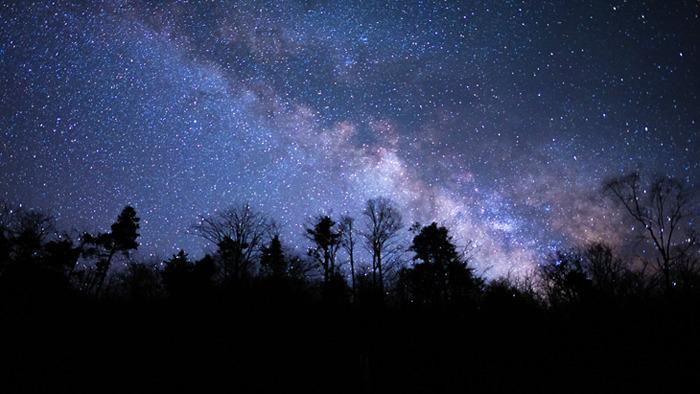 滿天繁星點亮神農架夜空