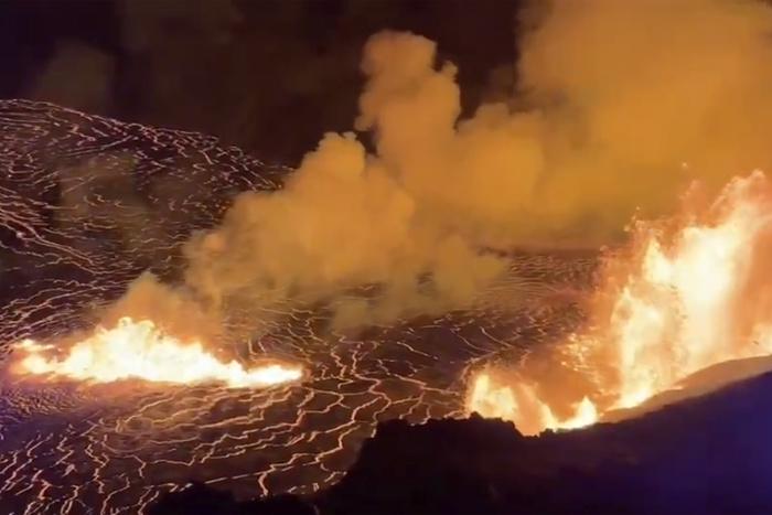 夏威夷基拉韋厄火山發(fā)生噴發(fā)